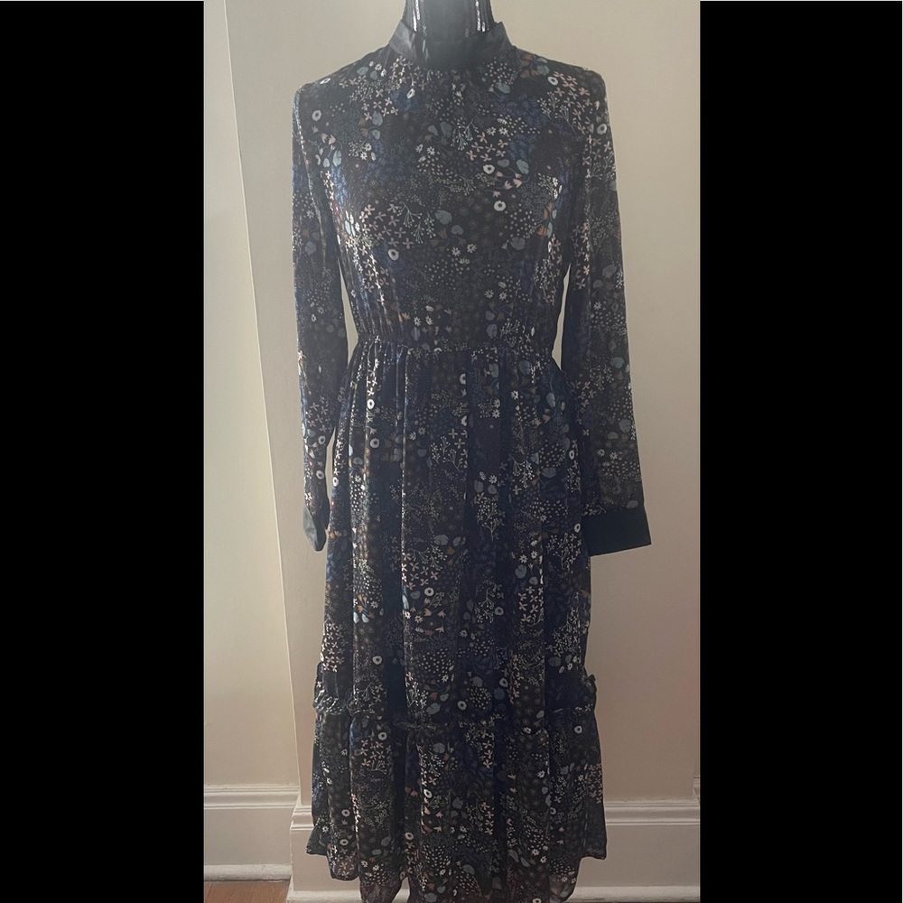 Molly Bracken Long Floral Print Prairie Dress Size S/M